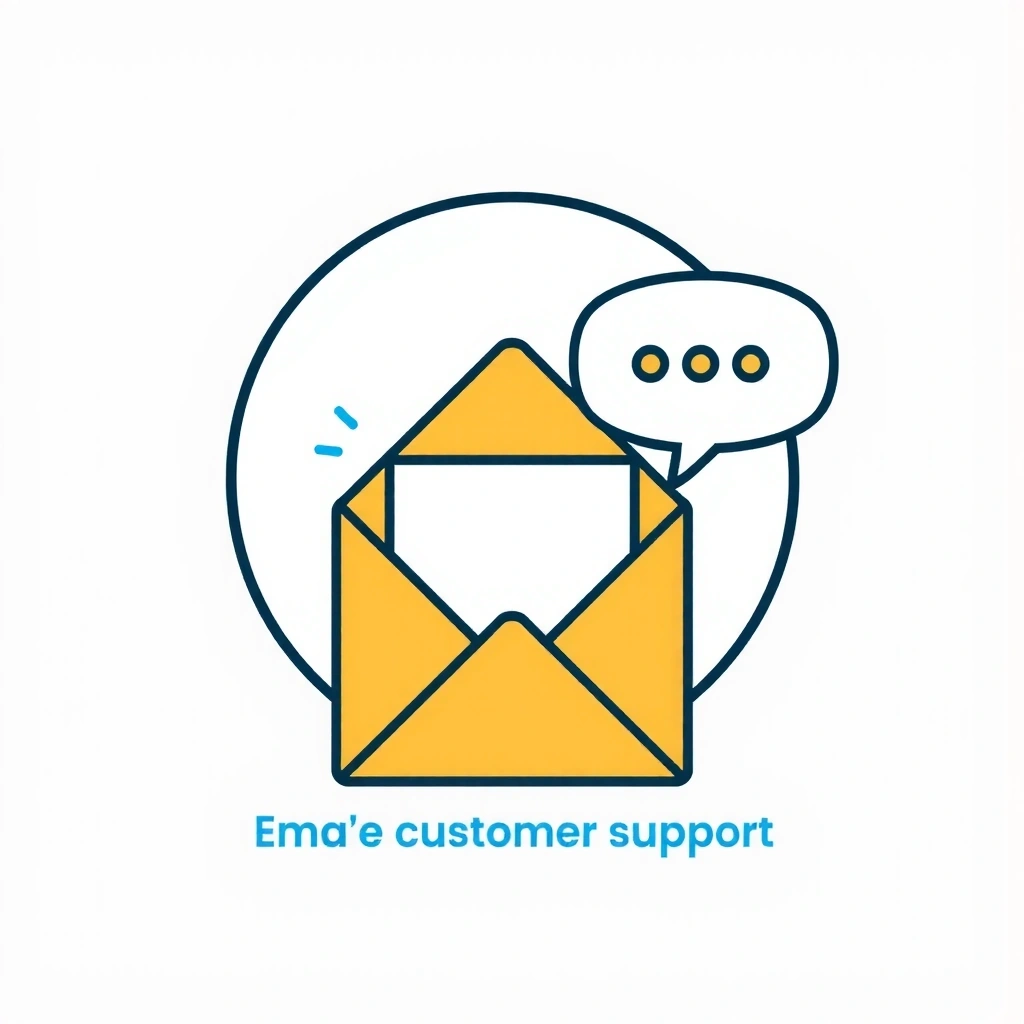 An icon depicting an email envelope and a chat bubble, representing communication and customer support.