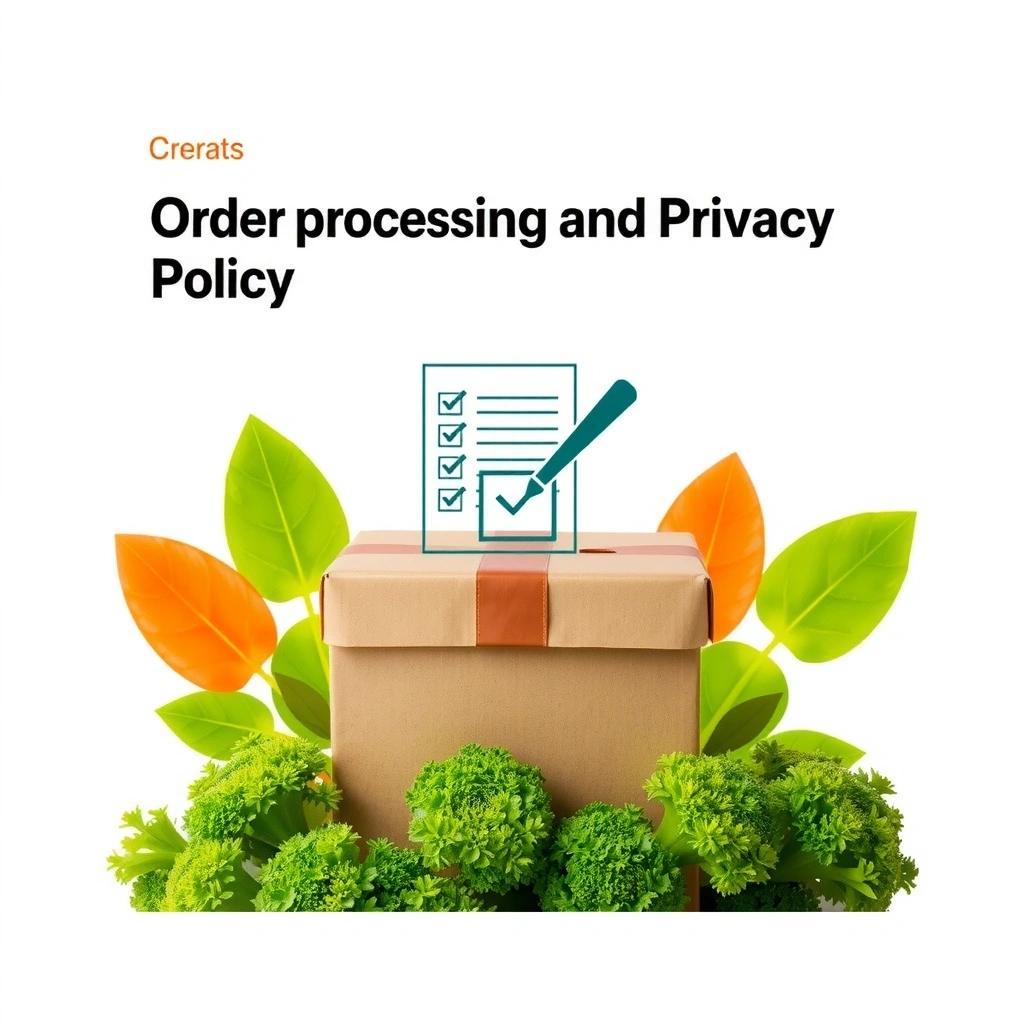 An icon representing order processing, with a checklist and a package, signifying efficient fulfillment.